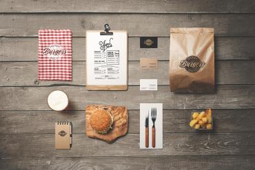 Burger Branding Mockup