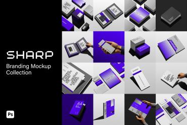 Sharp Branding Mockups Kit